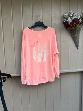 Aerie Peach Oversized XS/S/M/L  Graphic Sweatshirt
